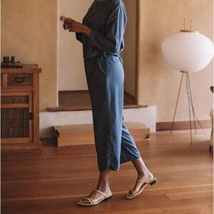 Aliya Wanek Yenay Barrel Sweat Pants in Faded Black